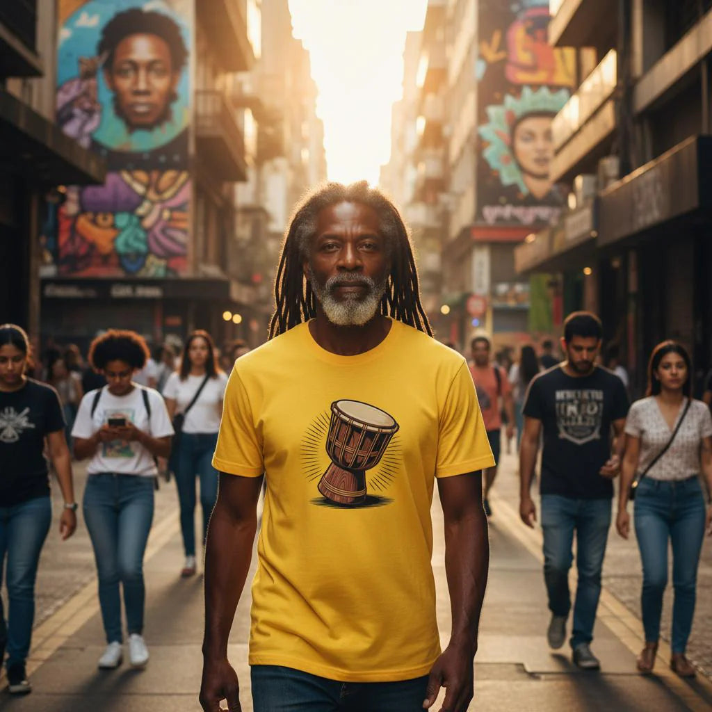 Djembe Camiseta 100% Algodão