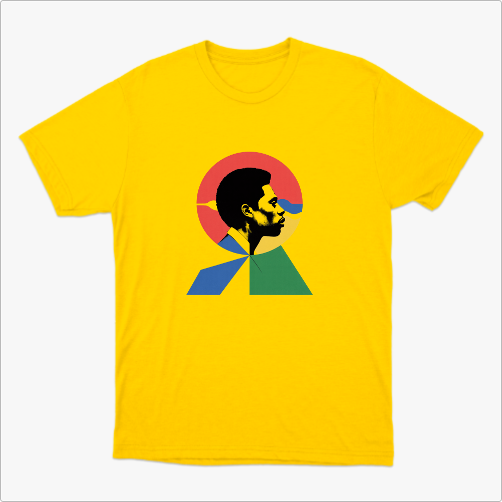 Black Colagem Camiseta 100% Algodão